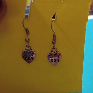 Love My dog Earrings